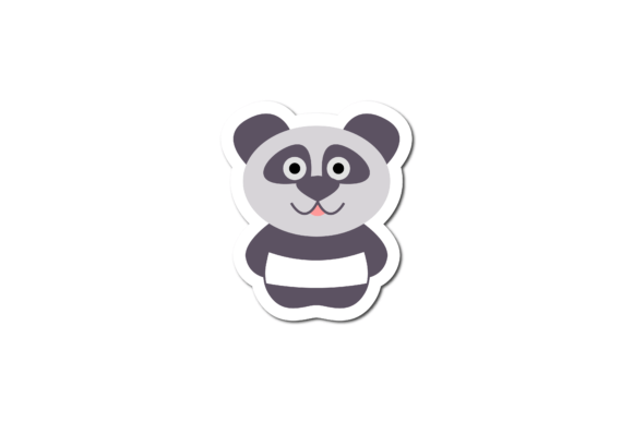 Animal Sticker Panda Graphics & Icons