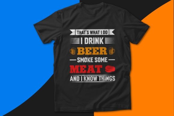 BBQ T-shirt Design Barbecue SVG Design