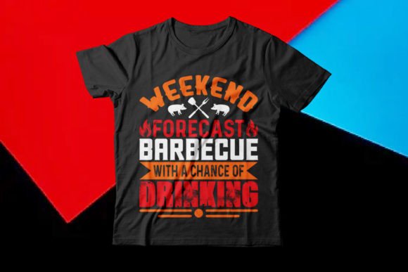 BBQ T-shirt Design Barbecue Vector Graphics