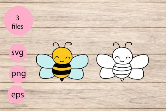 Bee Printable Stickers, Sticker Sheet