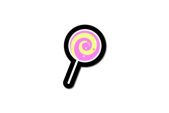 Birthday Sticker Icon Lollipop Graphics and Icons