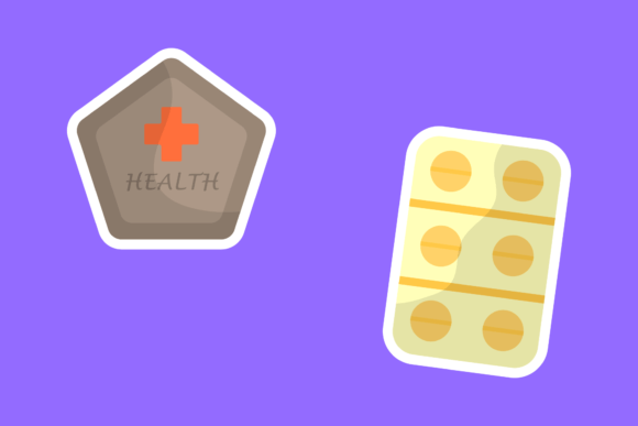Cute Medical Sticker Icon for Graphics and Icons