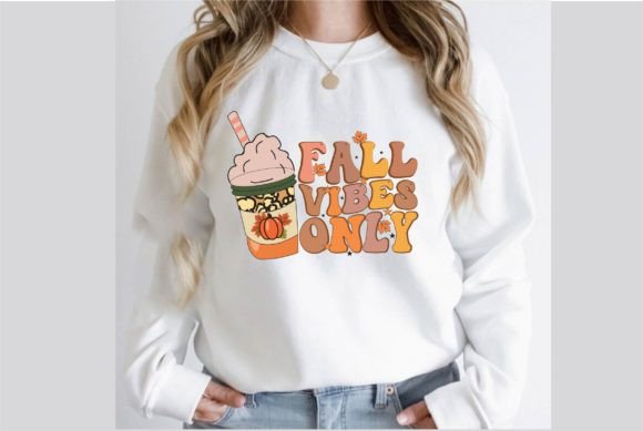 Fall Vibes Only Retro Svg T-Shirt Design