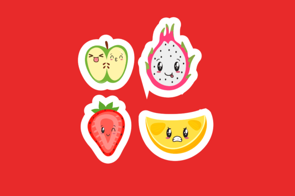 Kawaii Sticker Bundling Icon: Graphics & Icons for Creative Design