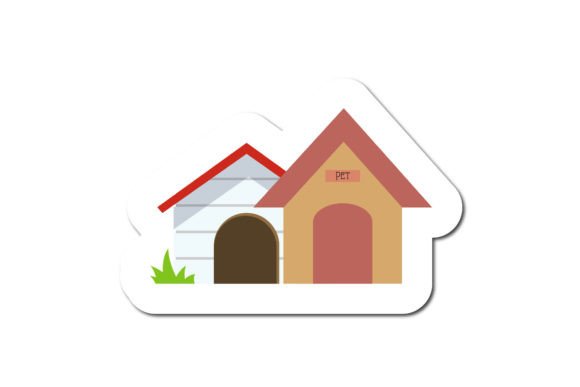 Pet Sticker Icons House: Graphics and Icons for Branding