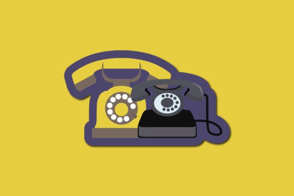 Retro Vintage Sticker Phone Graphics & Icons