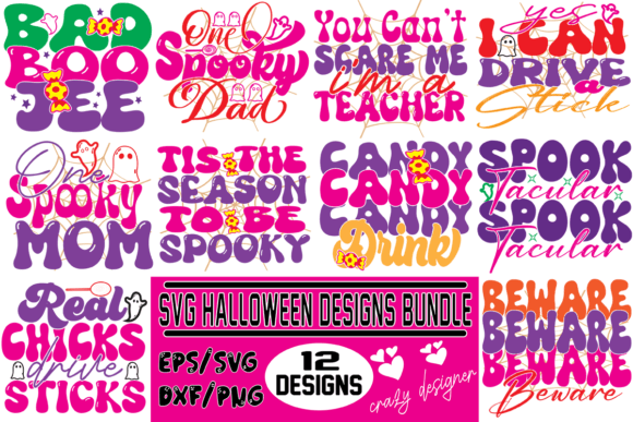Svg Halloween Bundle Designs: Graphics and Print Templates