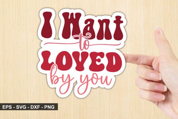 Valentine Sticker SVG Design for Crafts and Graphics