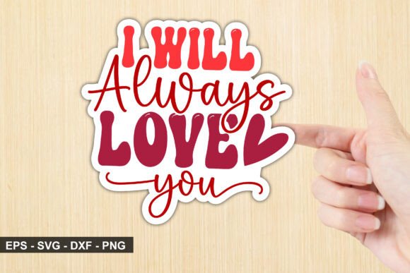 Valentine Sticker SVG Design for Crafts and Graphics
